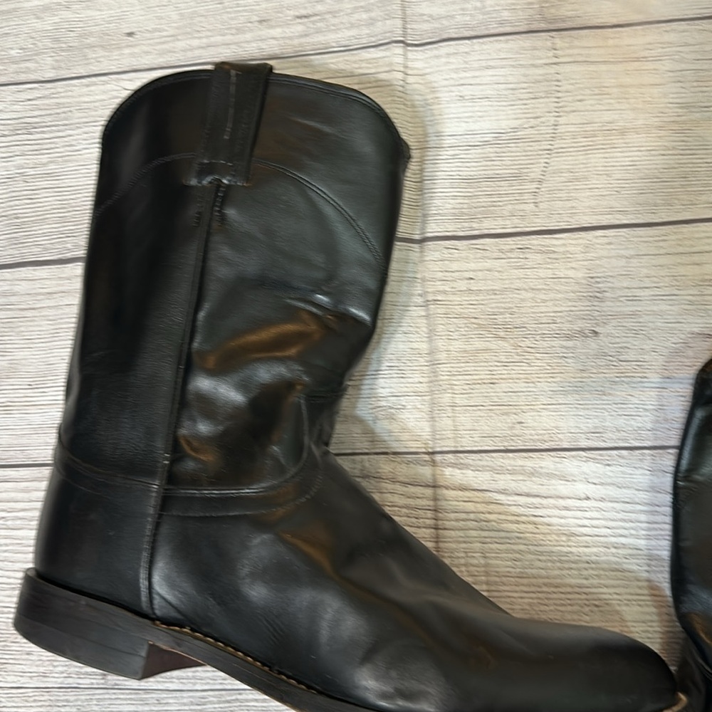 Classic Justin roper leather boots 10 D - Picture 6 of 7